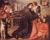 安东尼奥 德 佩雷达 : St Anthony of Padua with Christ Child